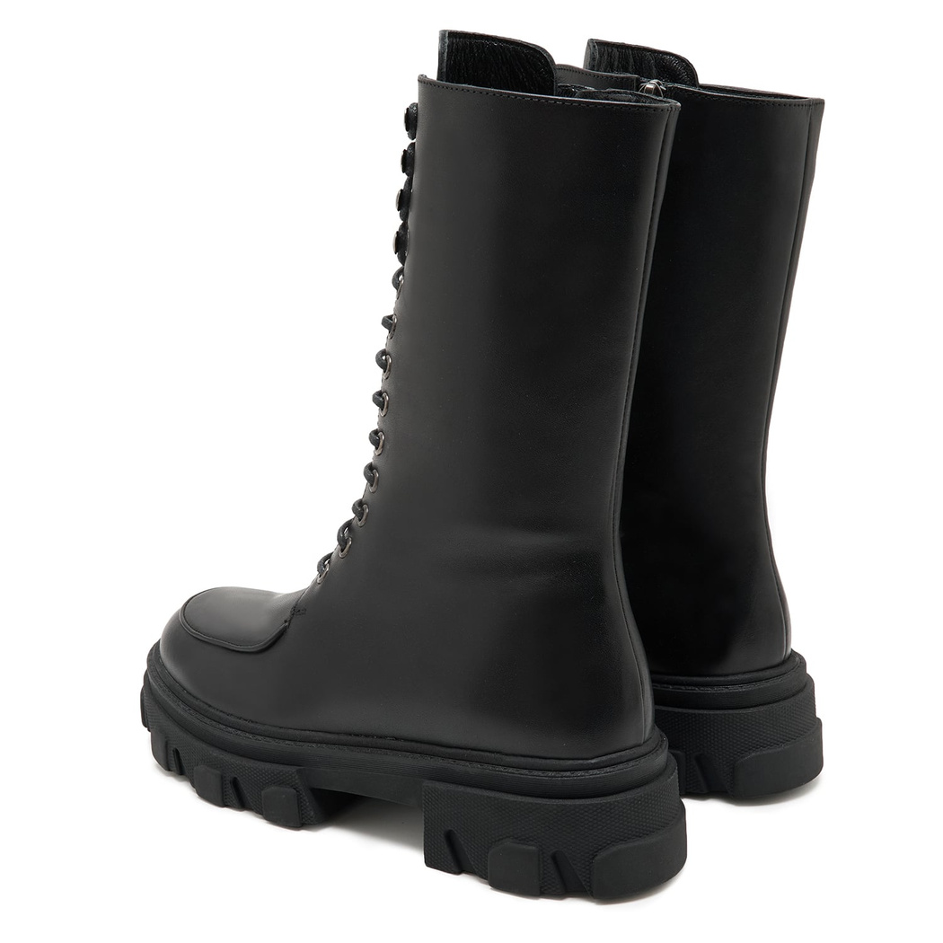 Kadın Siyah Deri Bot