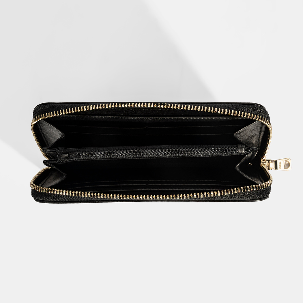 Kadın Siyah Deri Cüzdan