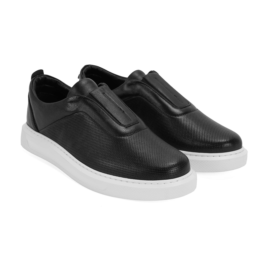 Kadın Siyah Deri Günlük Ayakkabı 