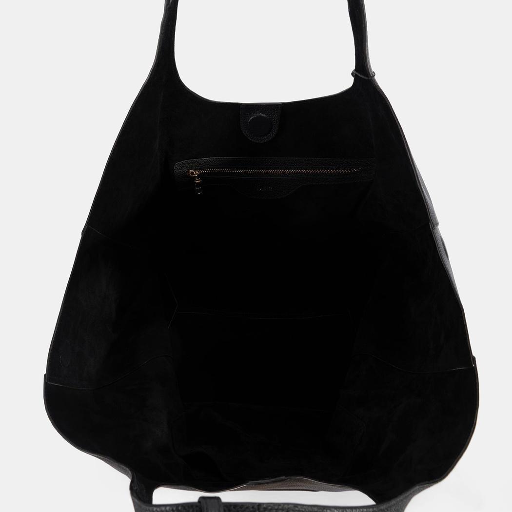 Kadın Siyah Deri Hobo Çanta