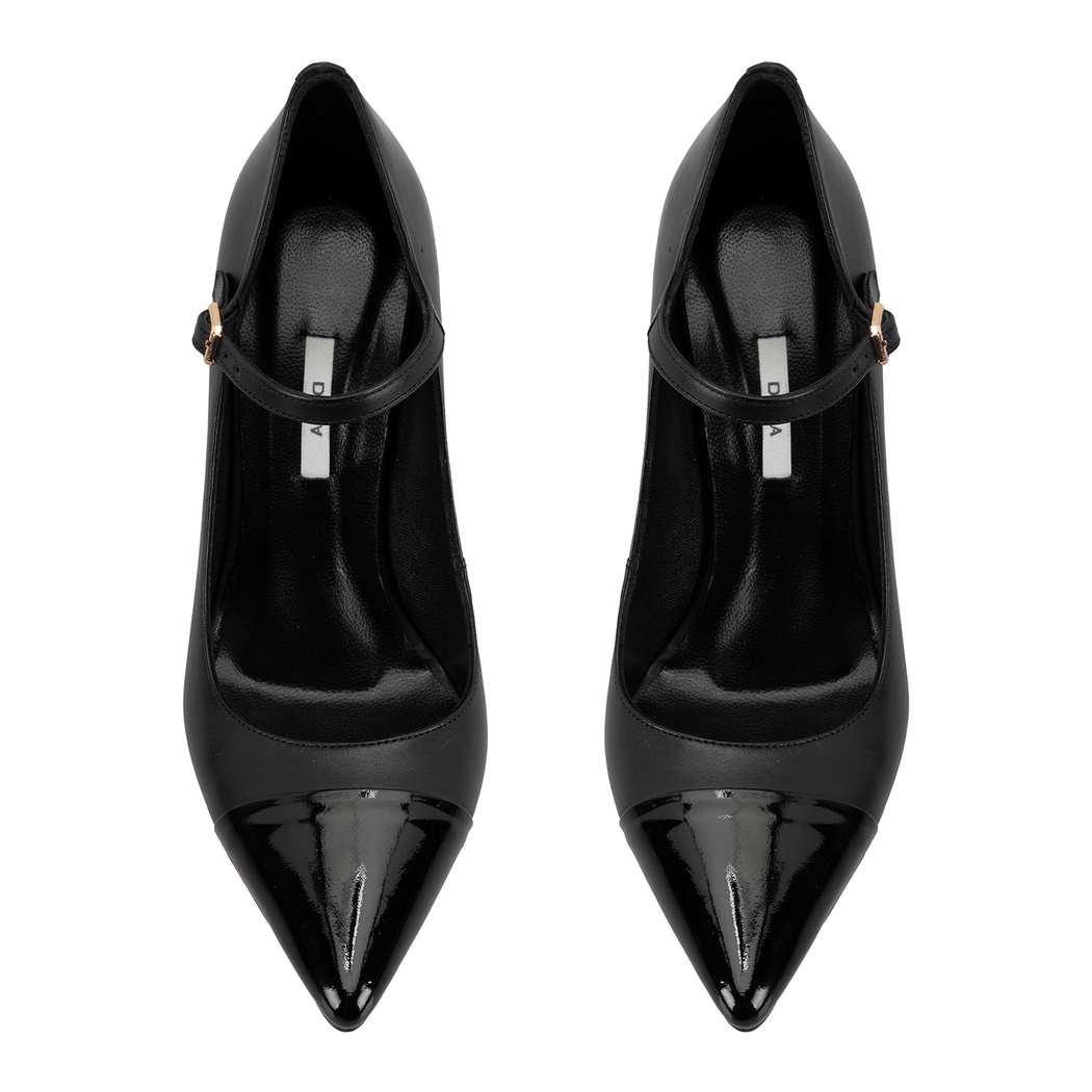 Kadın Siyah Deri Klasik Ayakkabı