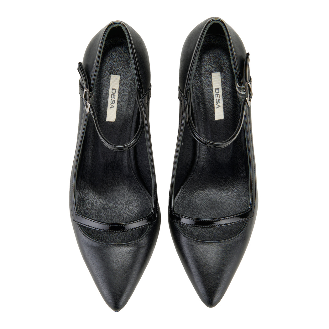 Kadın Siyah Deri Klasik Ayakkabı