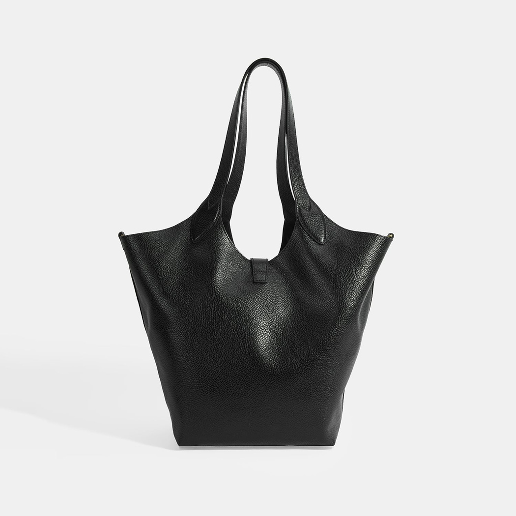 Kadın Siyah Deri Omuz Çantası