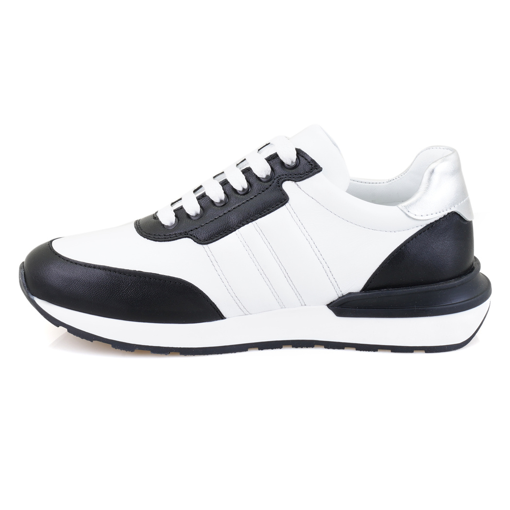 Kadın Siyah Deri Spor Ayakkabı