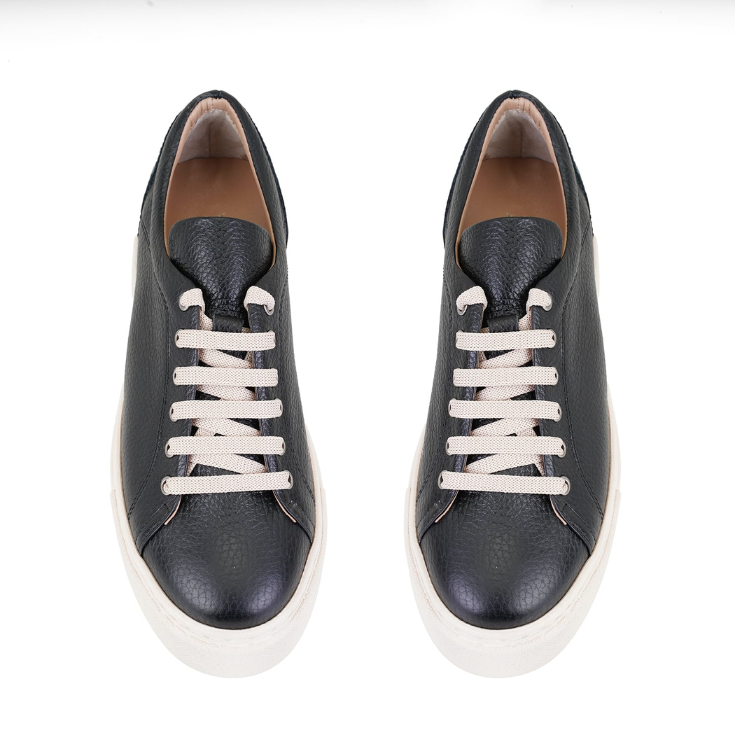 Kadın Siyah Deri Spor Ayakkabı