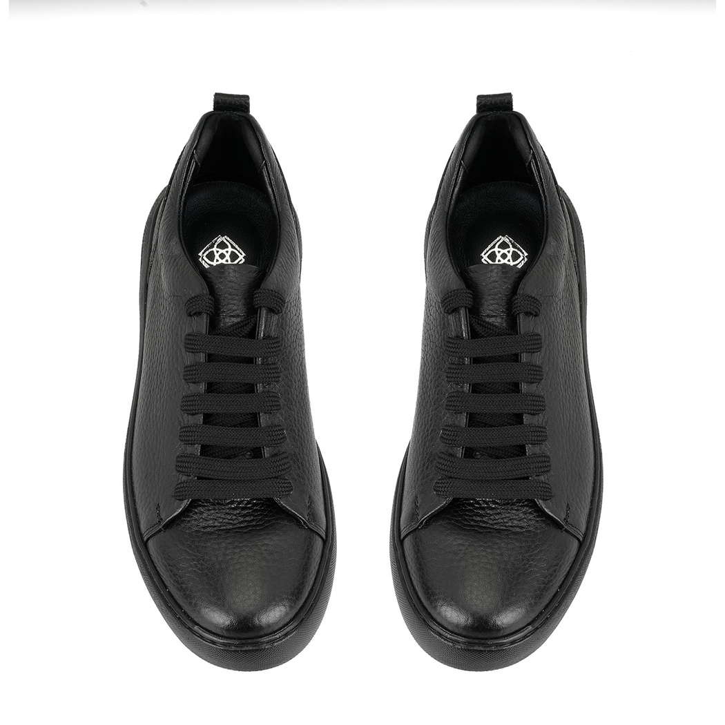 Kadın Siyah Deri Spor Ayakkabı