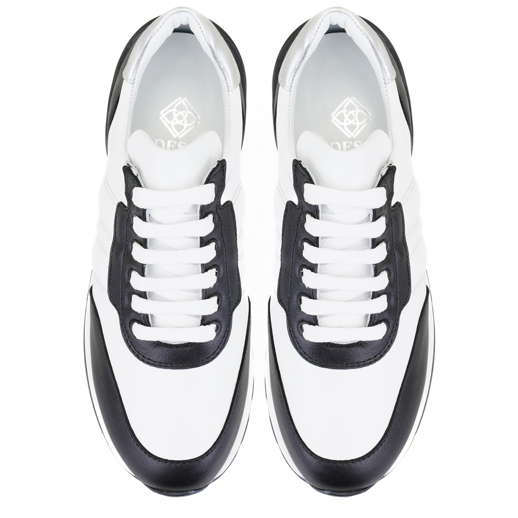 Kadın Siyah Deri Spor Ayakkabı