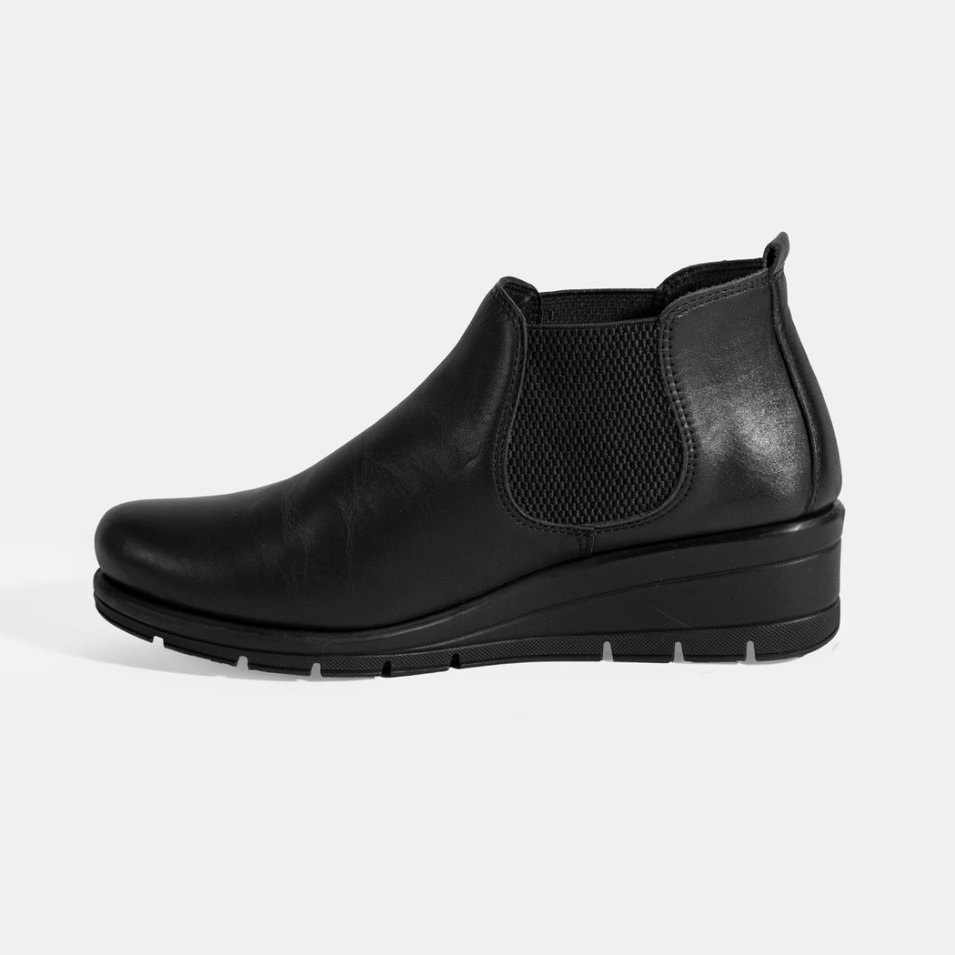 Kadın Siyah DesaComfort Bilek Boy Deri Bot