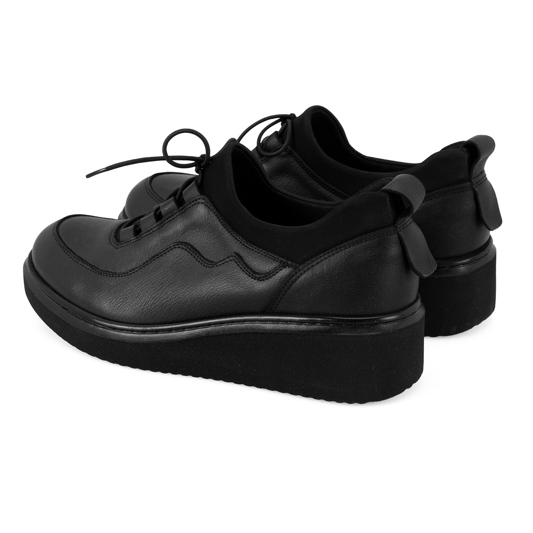 Kadın Siyah DesaComfort Deri Günlük Ayakkabı