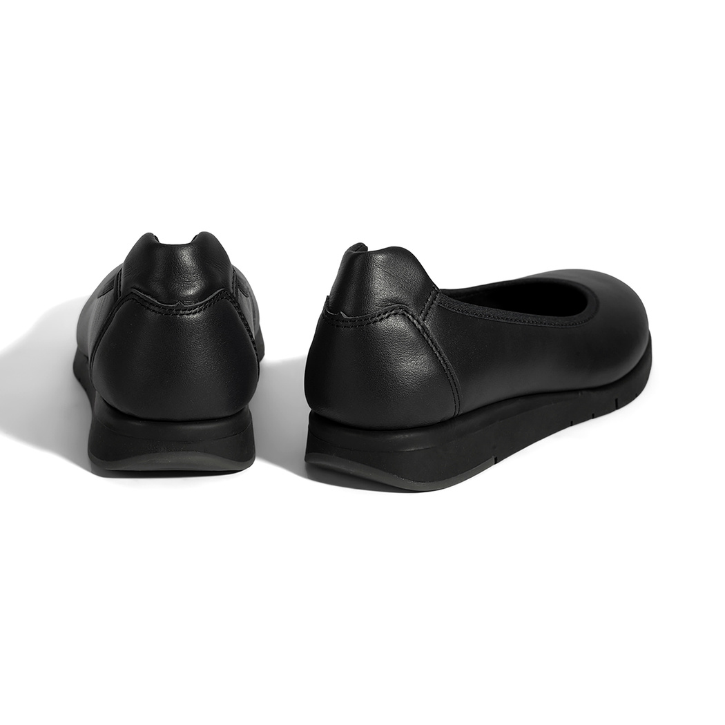 Kadın Siyah DesaComfort Deri Günlük Ayakkabı