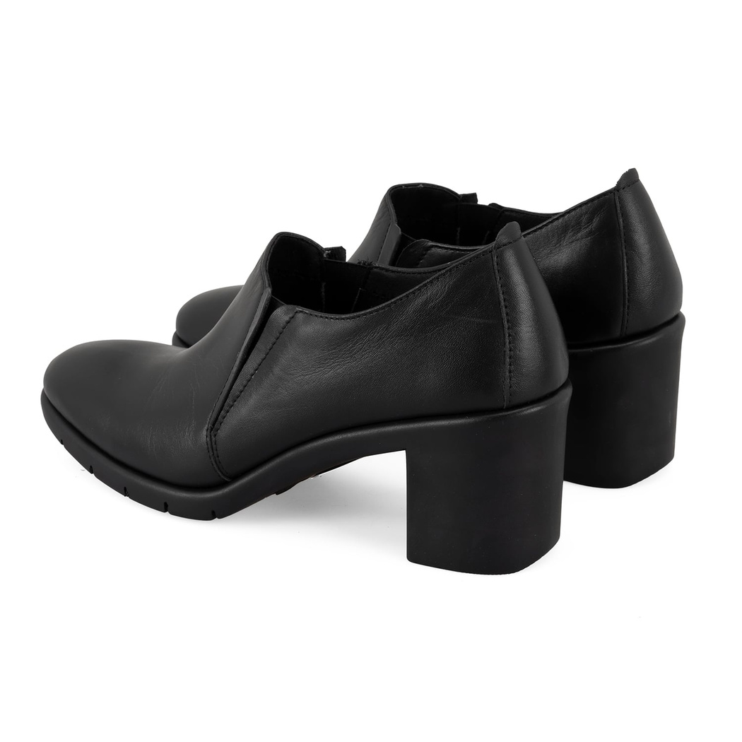 Kadın Siyah DesaComfort Topuklu Deri Günlük Ayakkabı