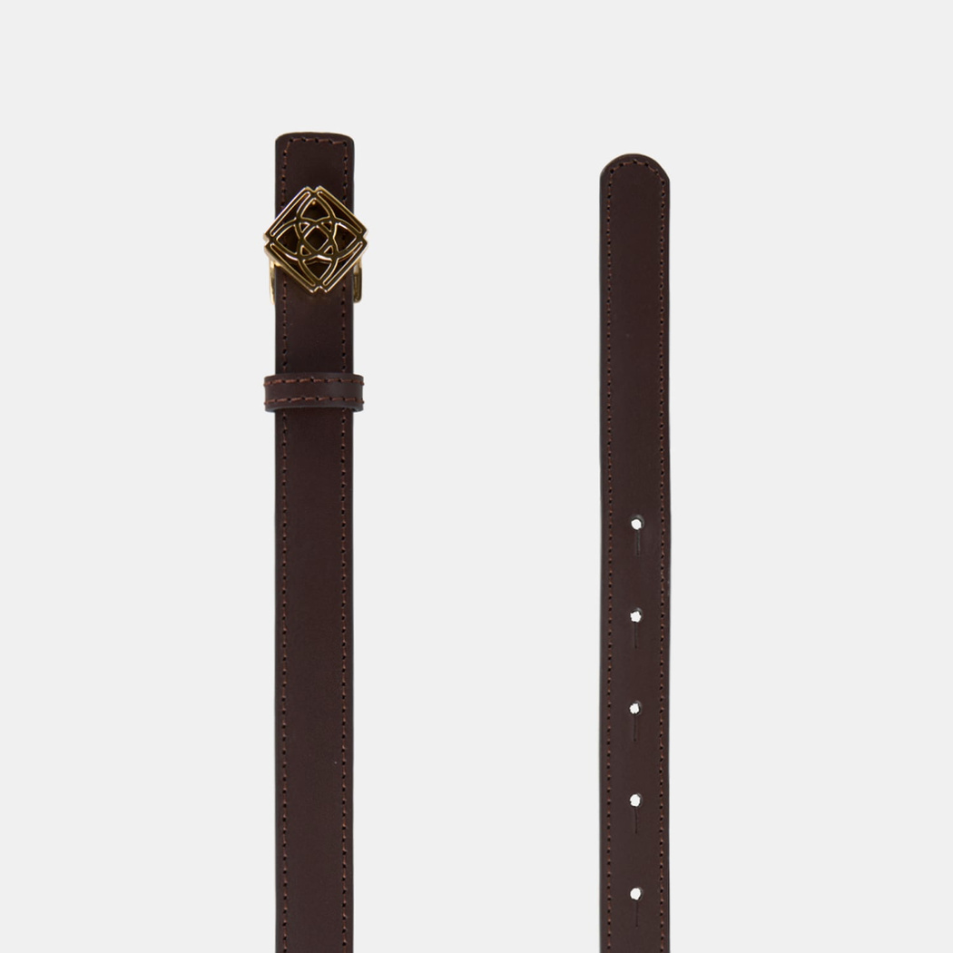 Kadın Siyah / Kahve Çift Taraflı Deri Kemer