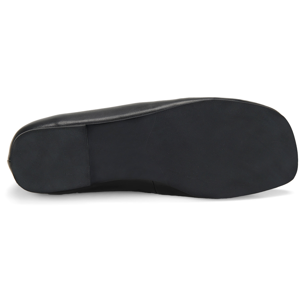 Kadın Siyah Mary Jane Deri Babet