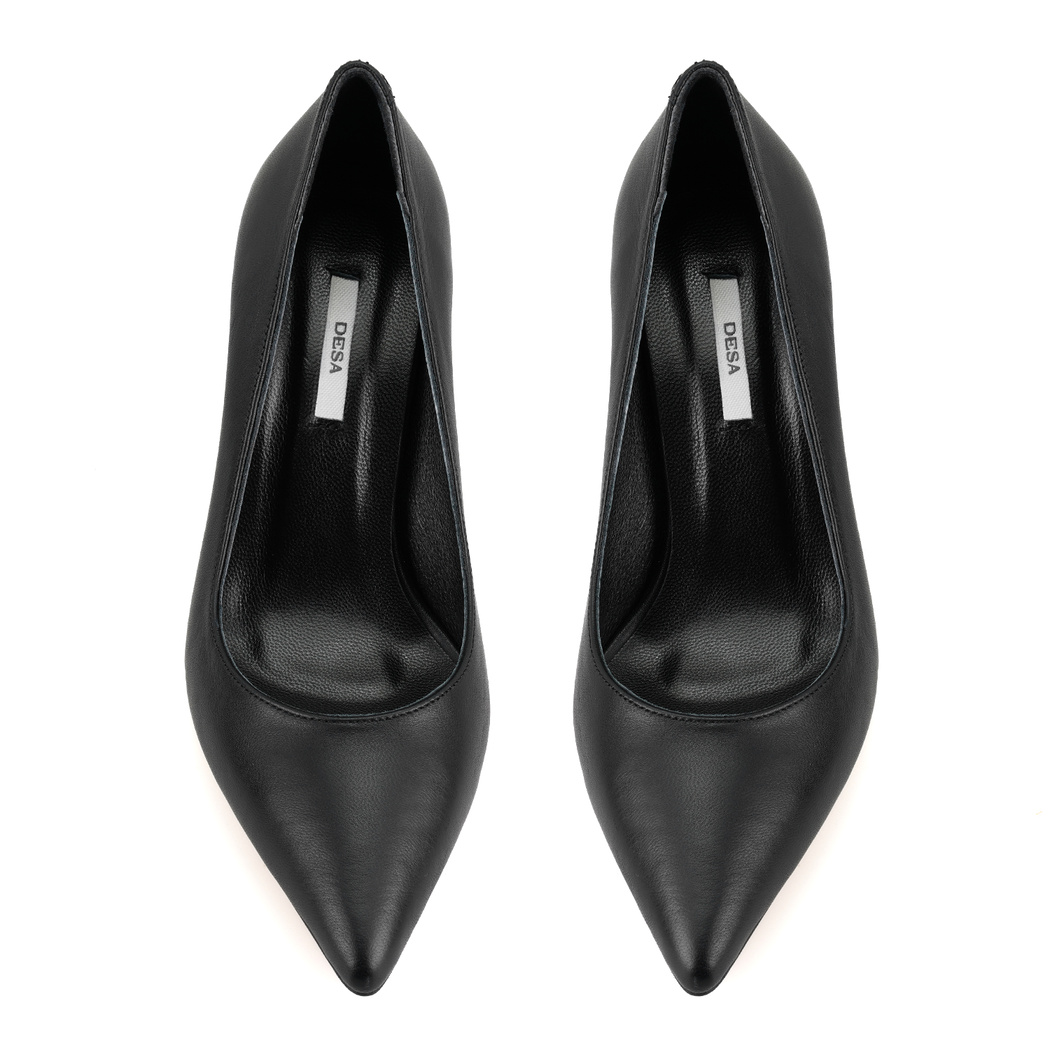 Kadın Siyah Napa Deri Stiletto