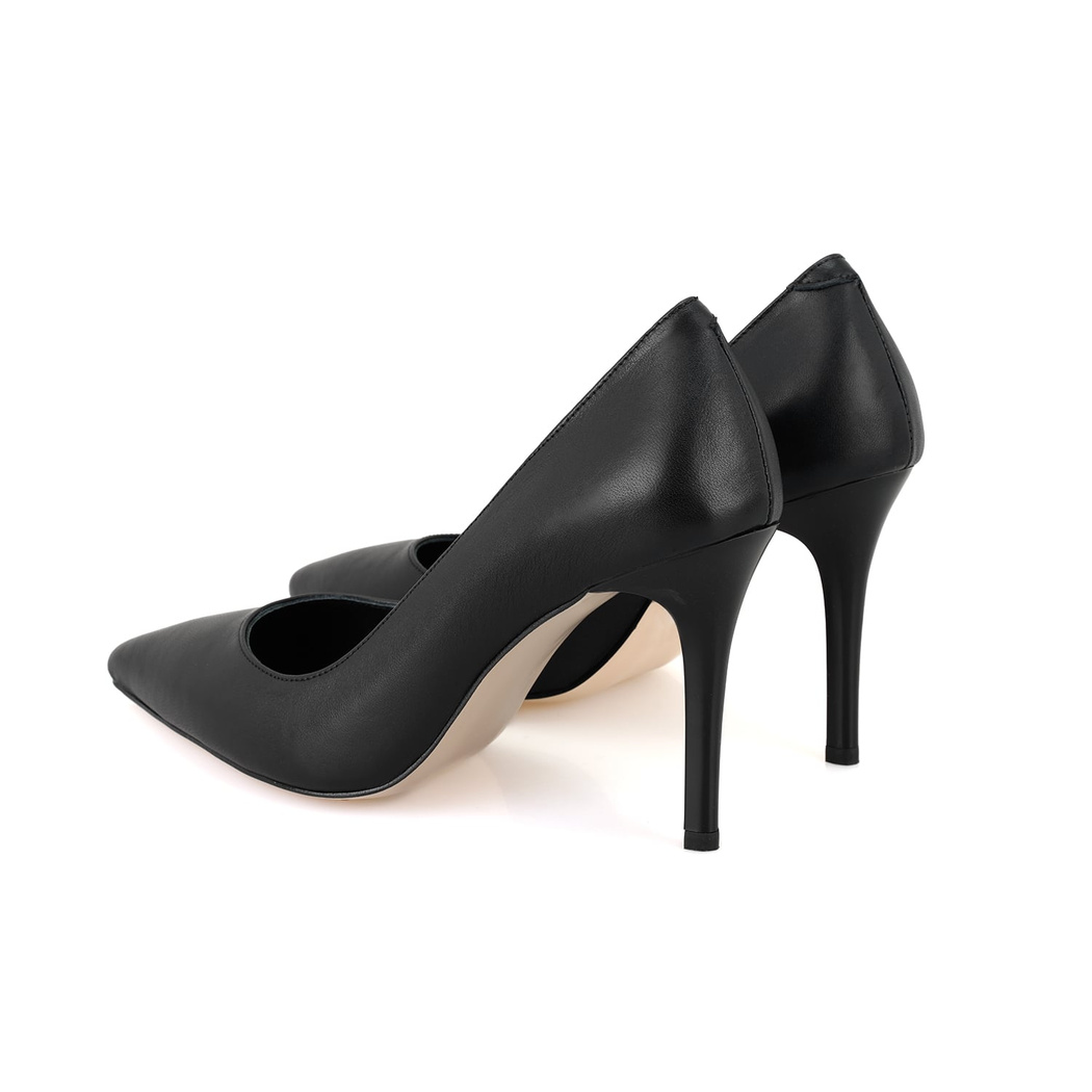 Kadın Siyah Napa Deri Stiletto