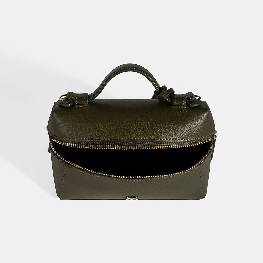 Kadın Siyah Omuz Askılı Mini Deri El Çantası