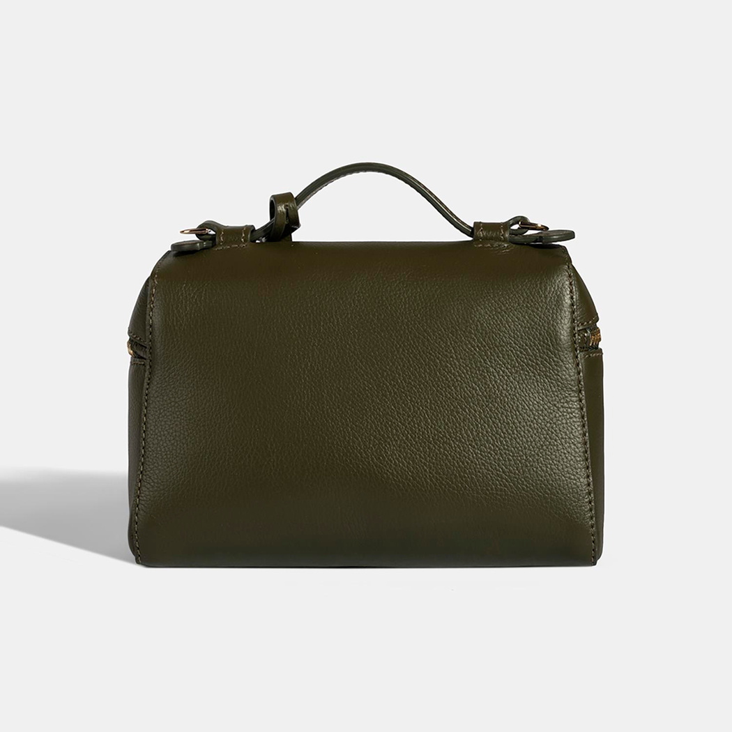 Kadın Siyah Omuz Askılı Mini Deri El Çantası