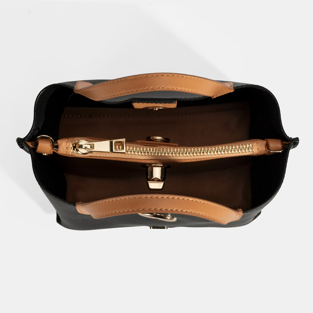 Kadın Siyah Omuz Askılı Mini El Çantası