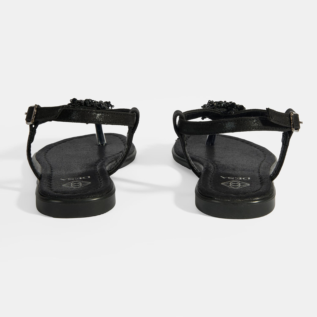 Kadın Siyah Parmak Arası Sandalet