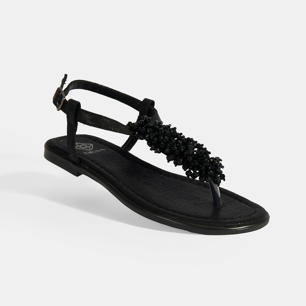 Kadın Siyah Parmak Arası Sandalet