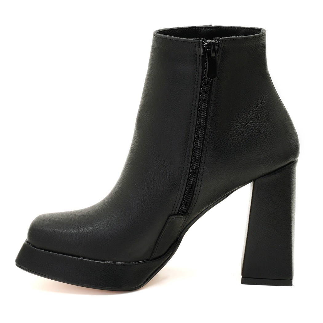 Kadın Siyah Platform Topuklu Bot