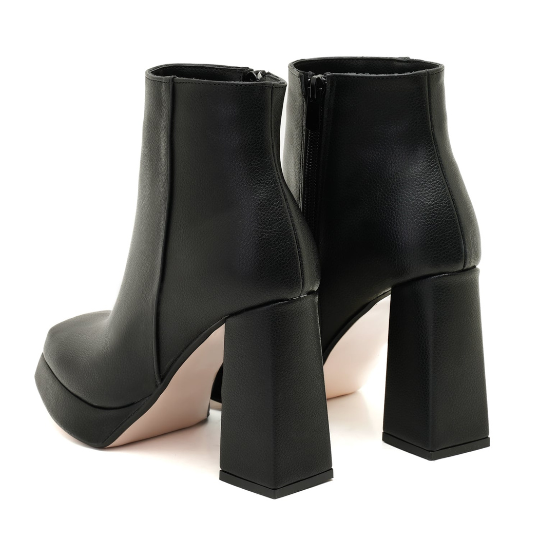Kadın Siyah Platform Topuklu Bot