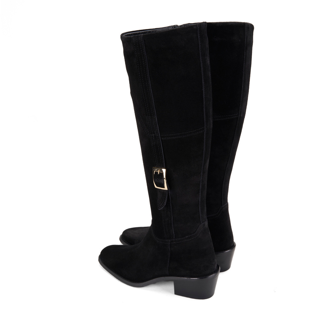 Kadın Siyah Süet Çizme