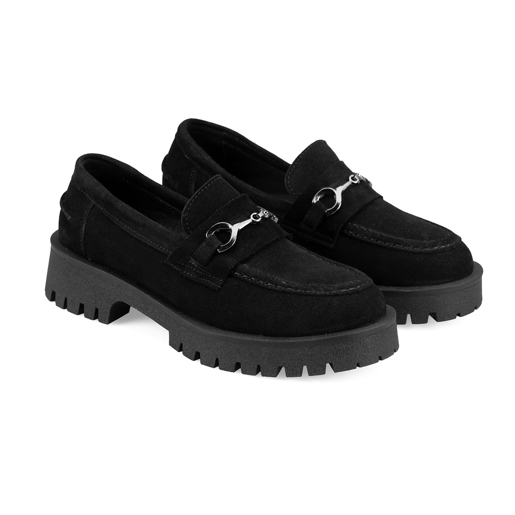 Kadın Siyah Süet Günlük Ayakkabı