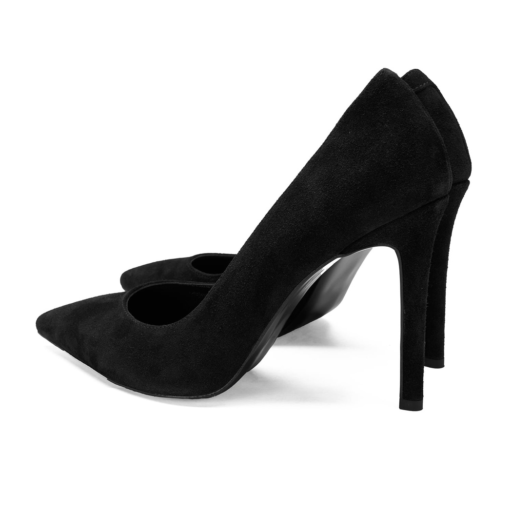 Kadın Siyah Süet Stiletto