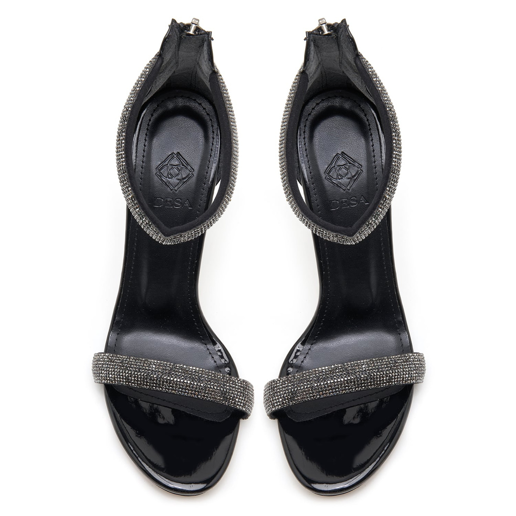 Kadın Siyah Taşlı Abiye Sandalet