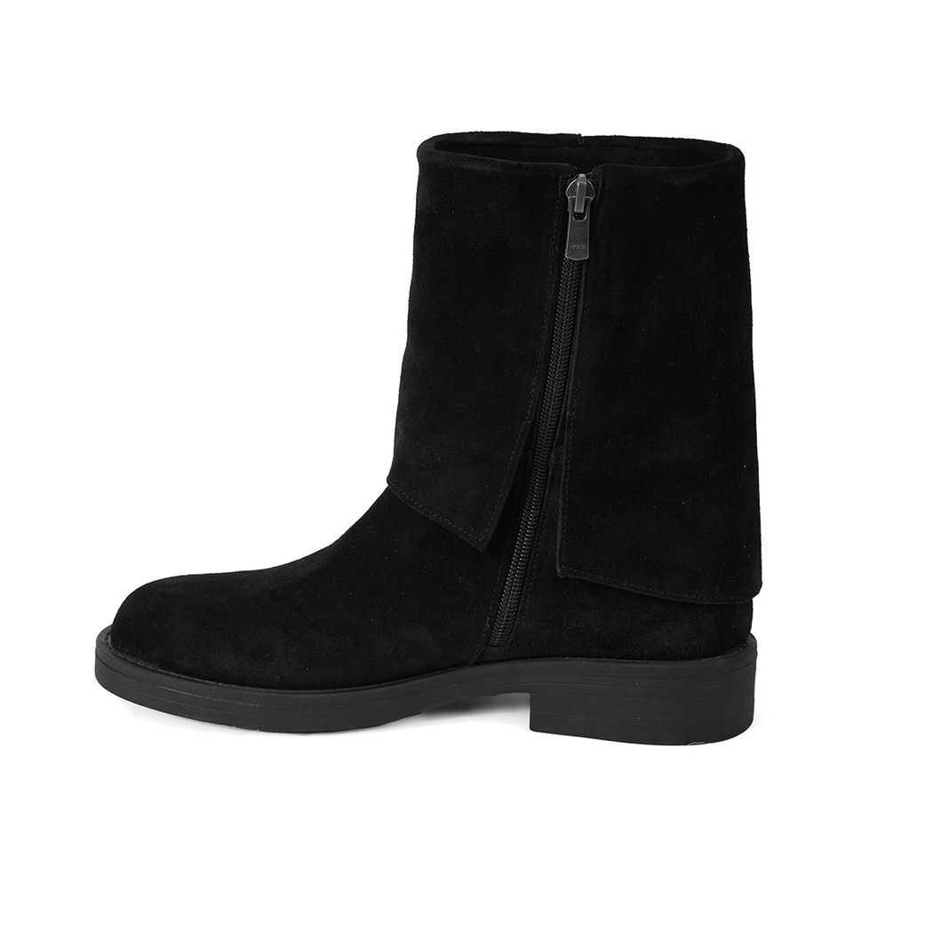 Kadın Siyah Toka Aksesuarlı Bot