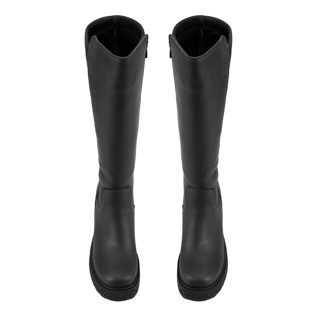 Kadın Siyah Topuklu Çizme