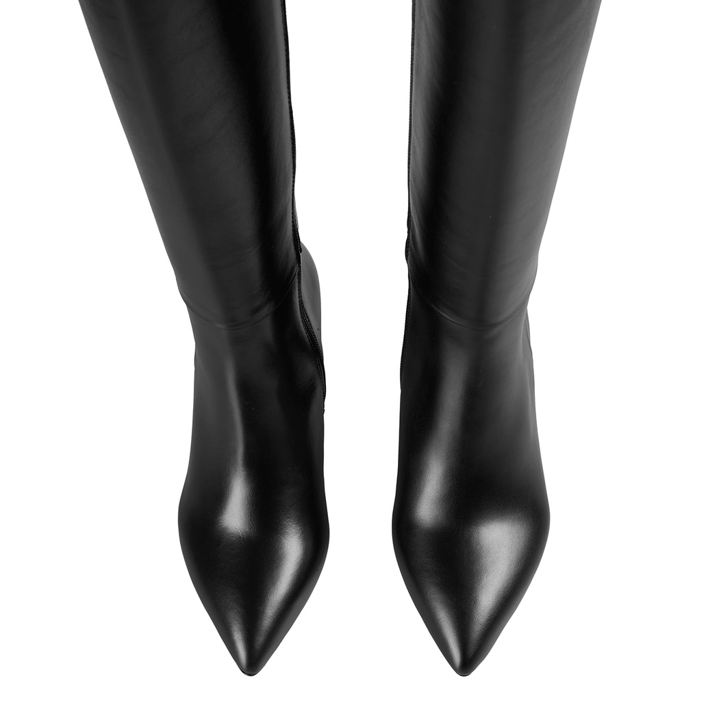 Kadın Siyah Topuklu Çizme