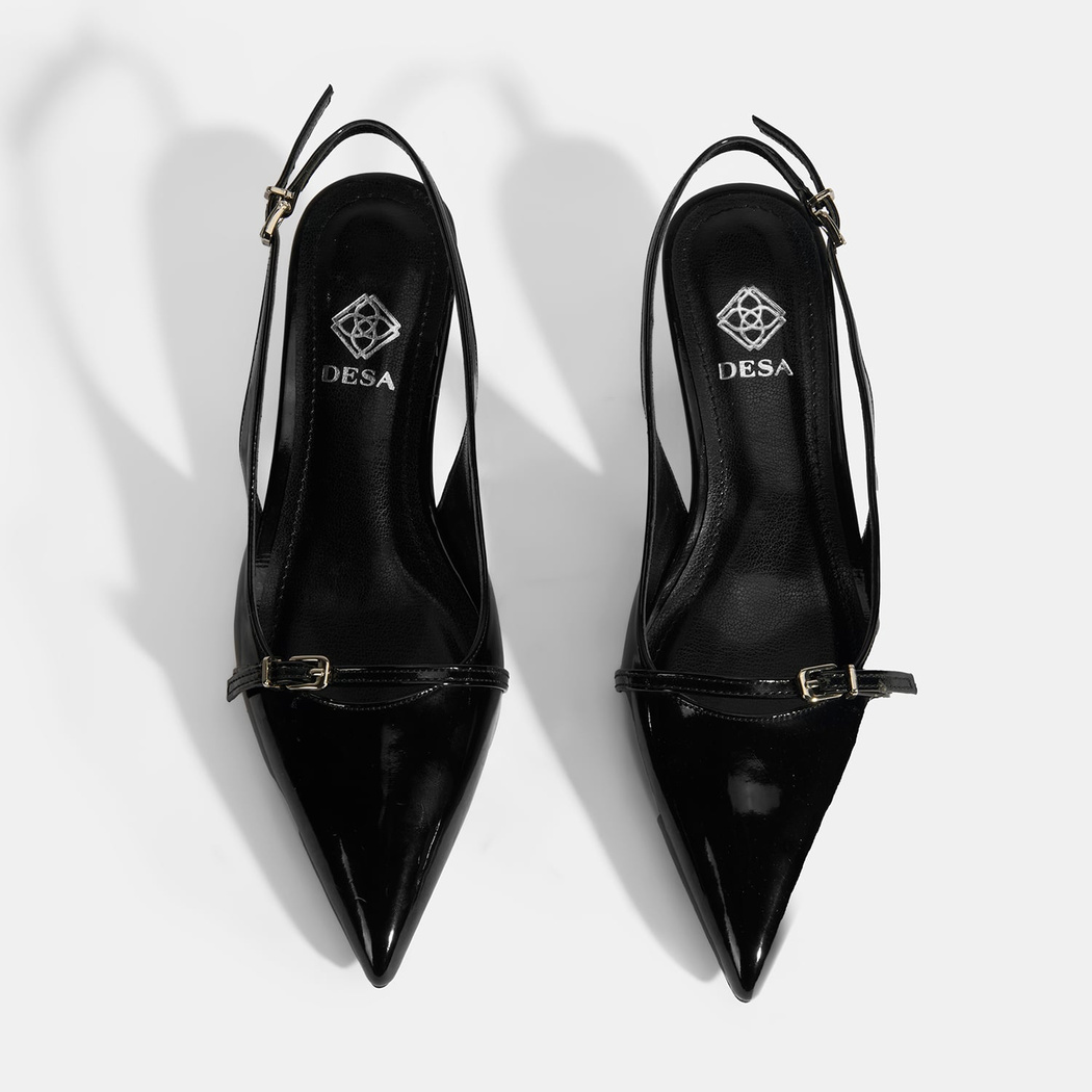 Kadın Siyah Topuklu Klasik Ayakkabı