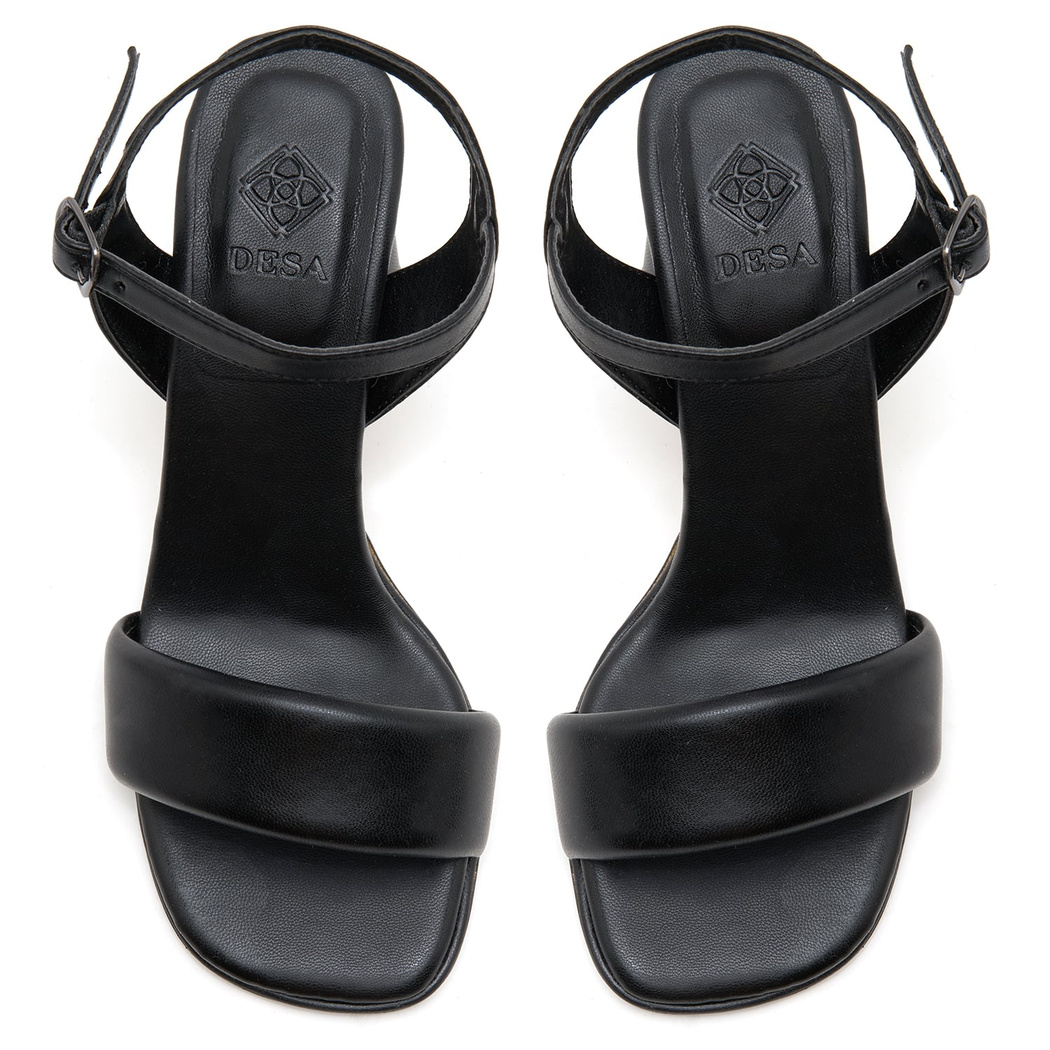 Kadın Siyah Topuklu Sandalet