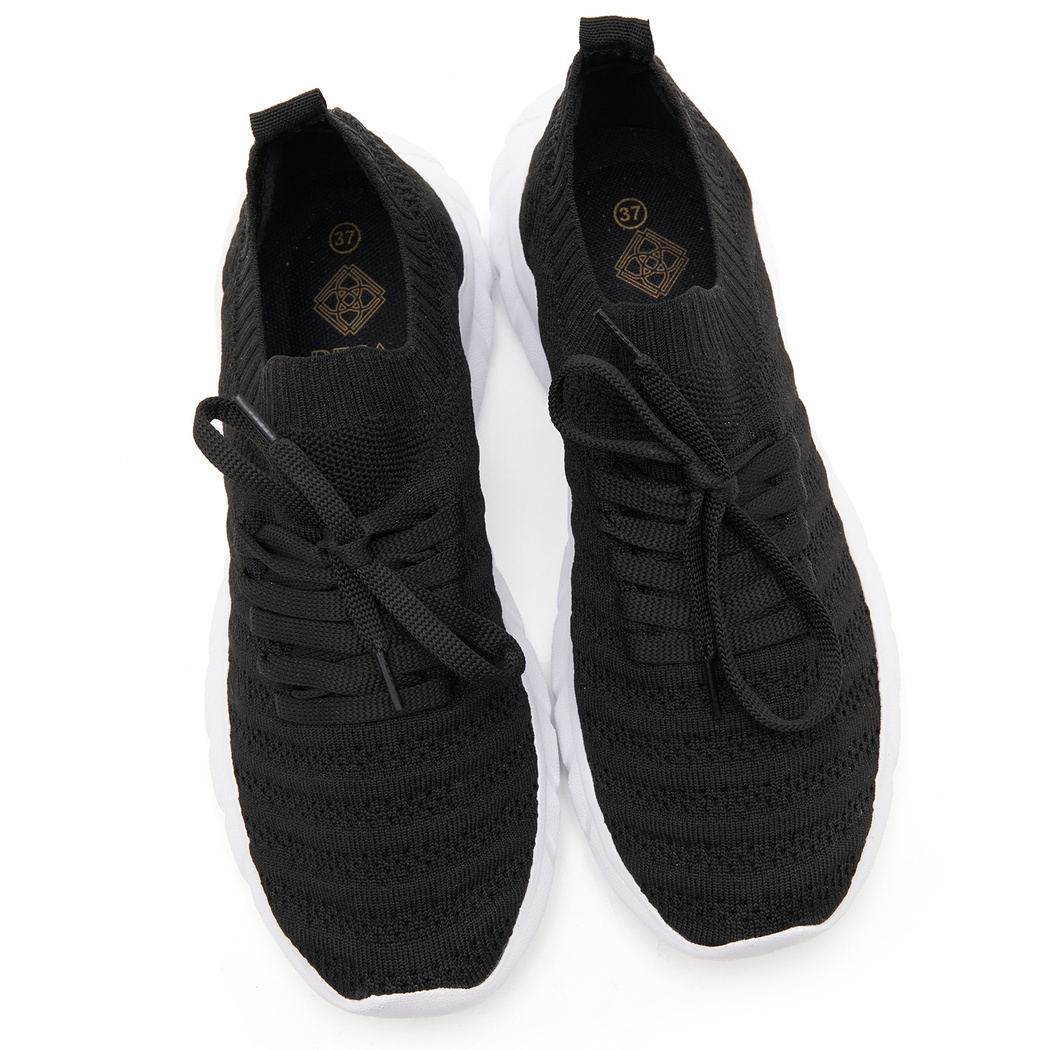 Kadın Siyah Triko Günlük Ayakkabı