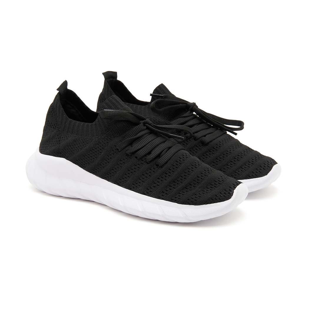 Kadın Siyah Triko Günlük Ayakkabı
