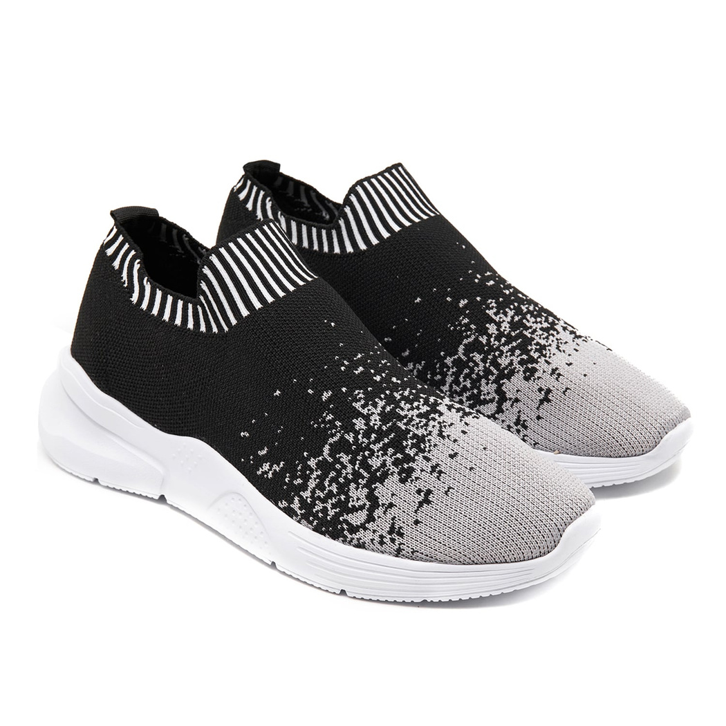 Kadın Siyah Triko Spor Ayakkabı