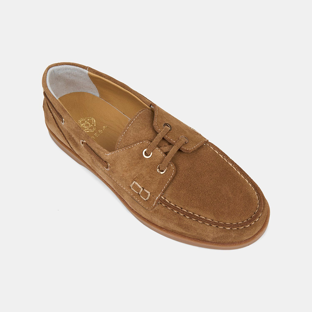 Kadın Taba Bağcık Detaylı Süet Deri Loafer