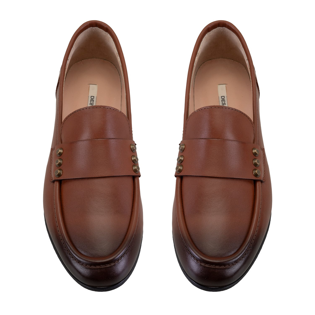 Kadın Taba Deri Günlük Ayakkabı