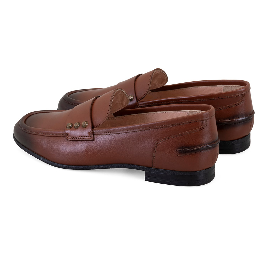 Kadın Taba Deri Günlük Ayakkabı