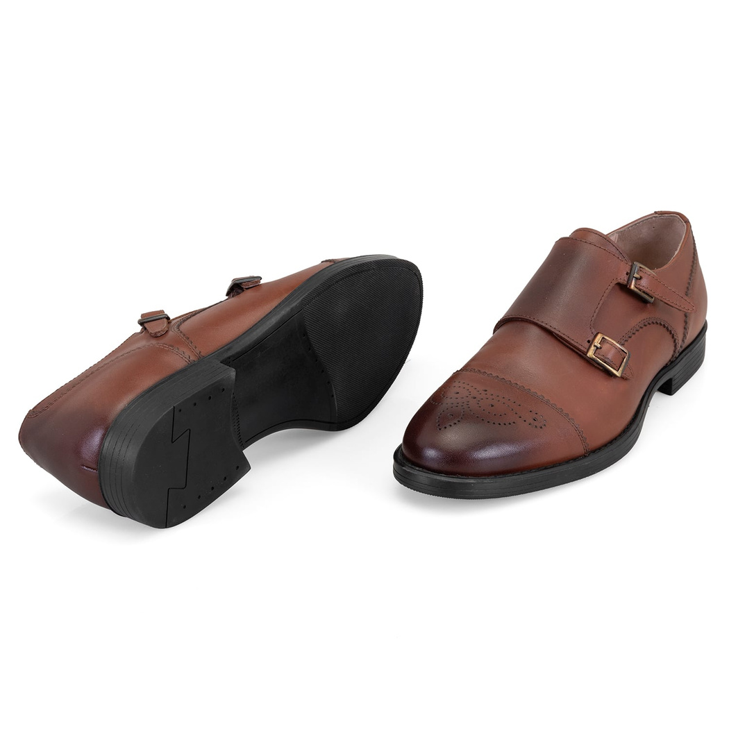 Kadın Taba Deri Klasik Ayakkabı