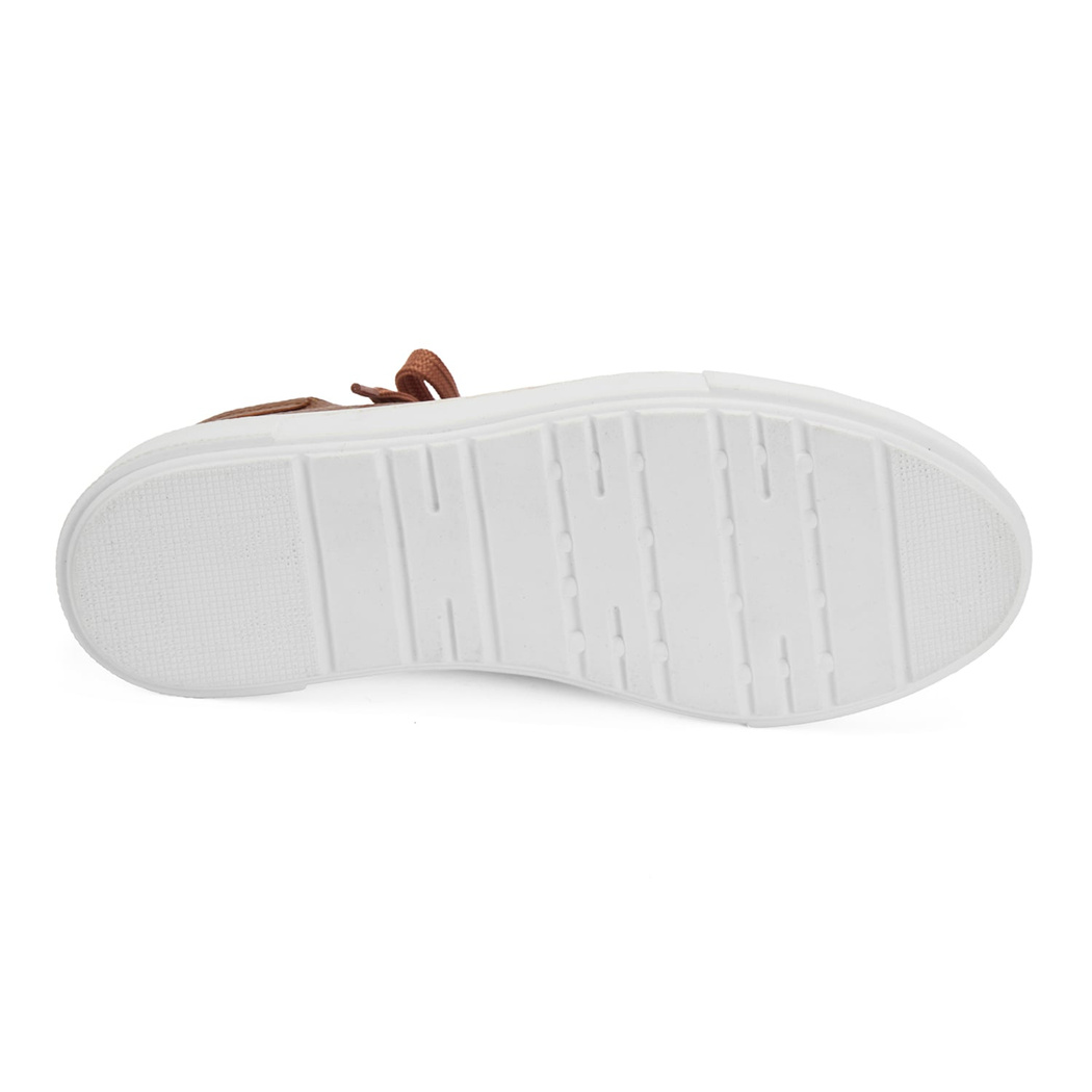 Kadın Taba Deri Spor Ayakkabı