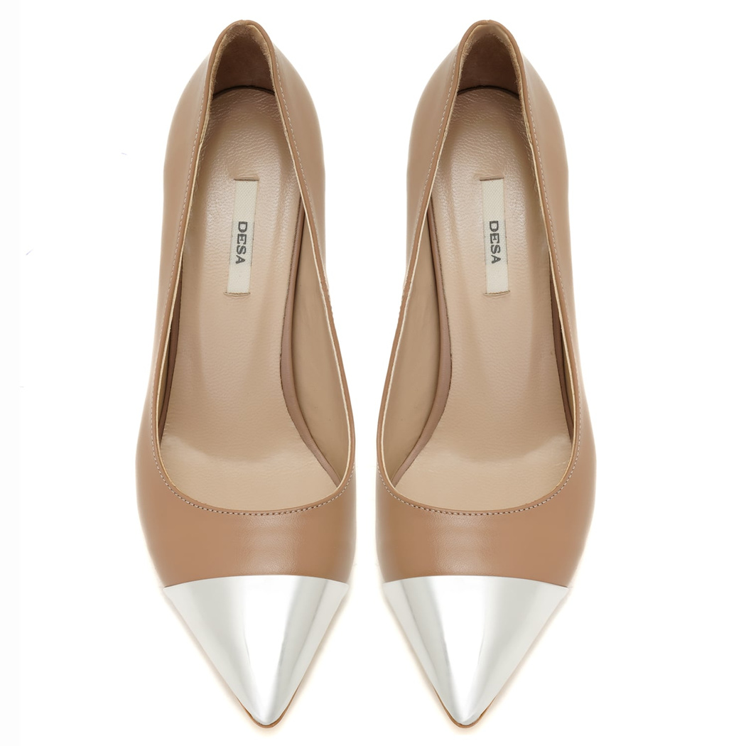 Kadın Taba Deri Stiletto 