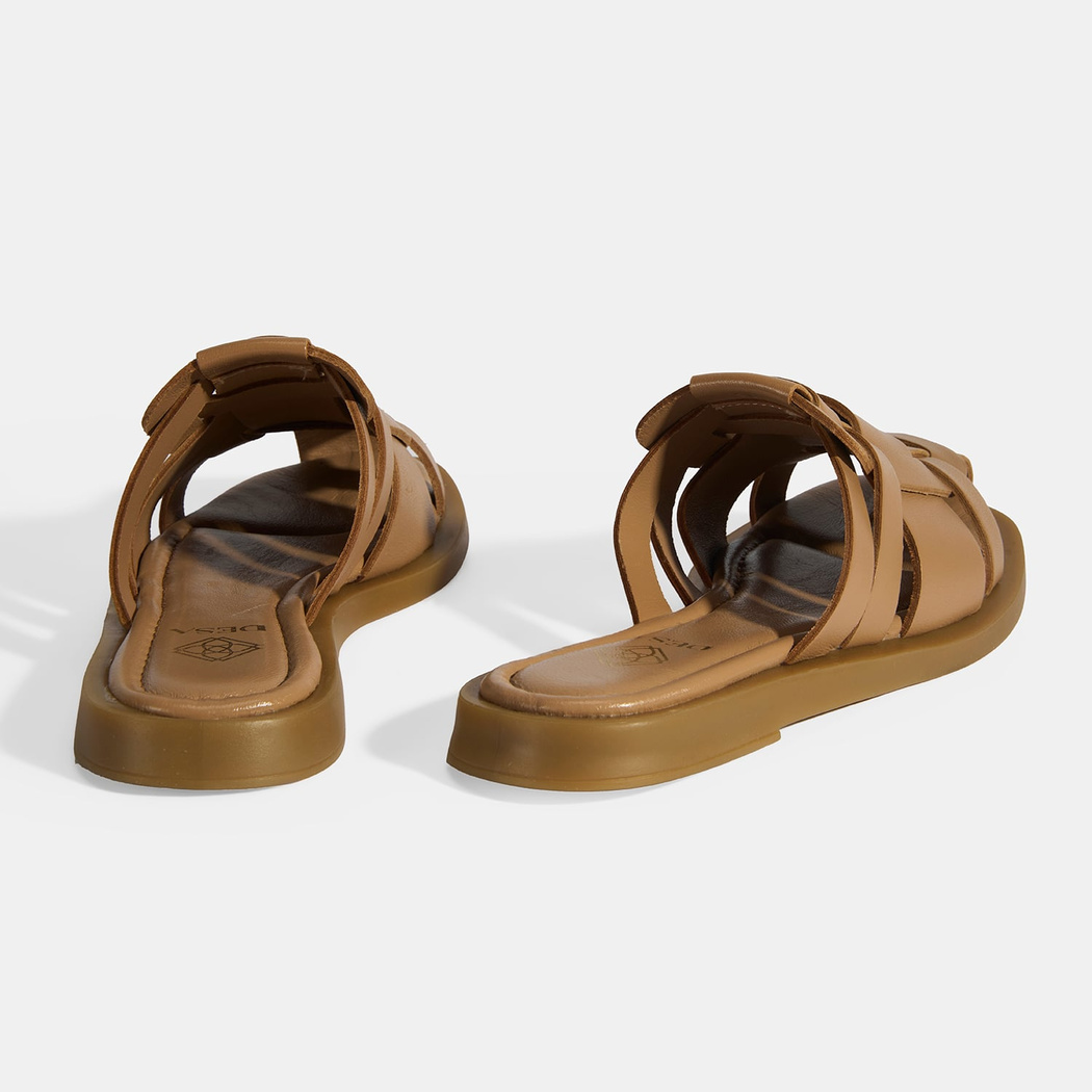 Kadın Taba Deri Terlik 