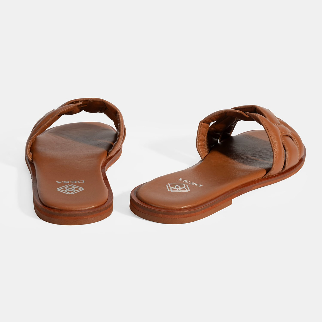 Kadın Taba Deri Terlik