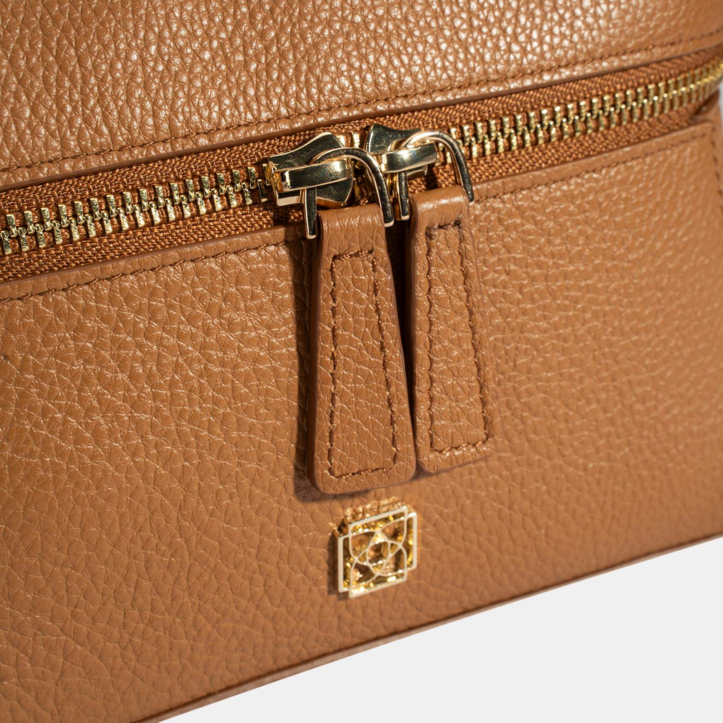 Kadın Taba Omuz Askılı Mini Deri El Çantası