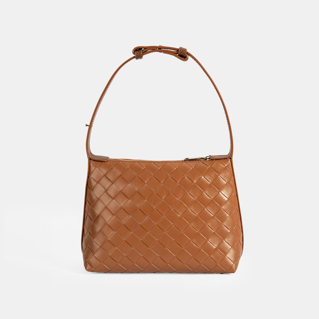 Kadın Taba Örgü Baskılı El Çantası