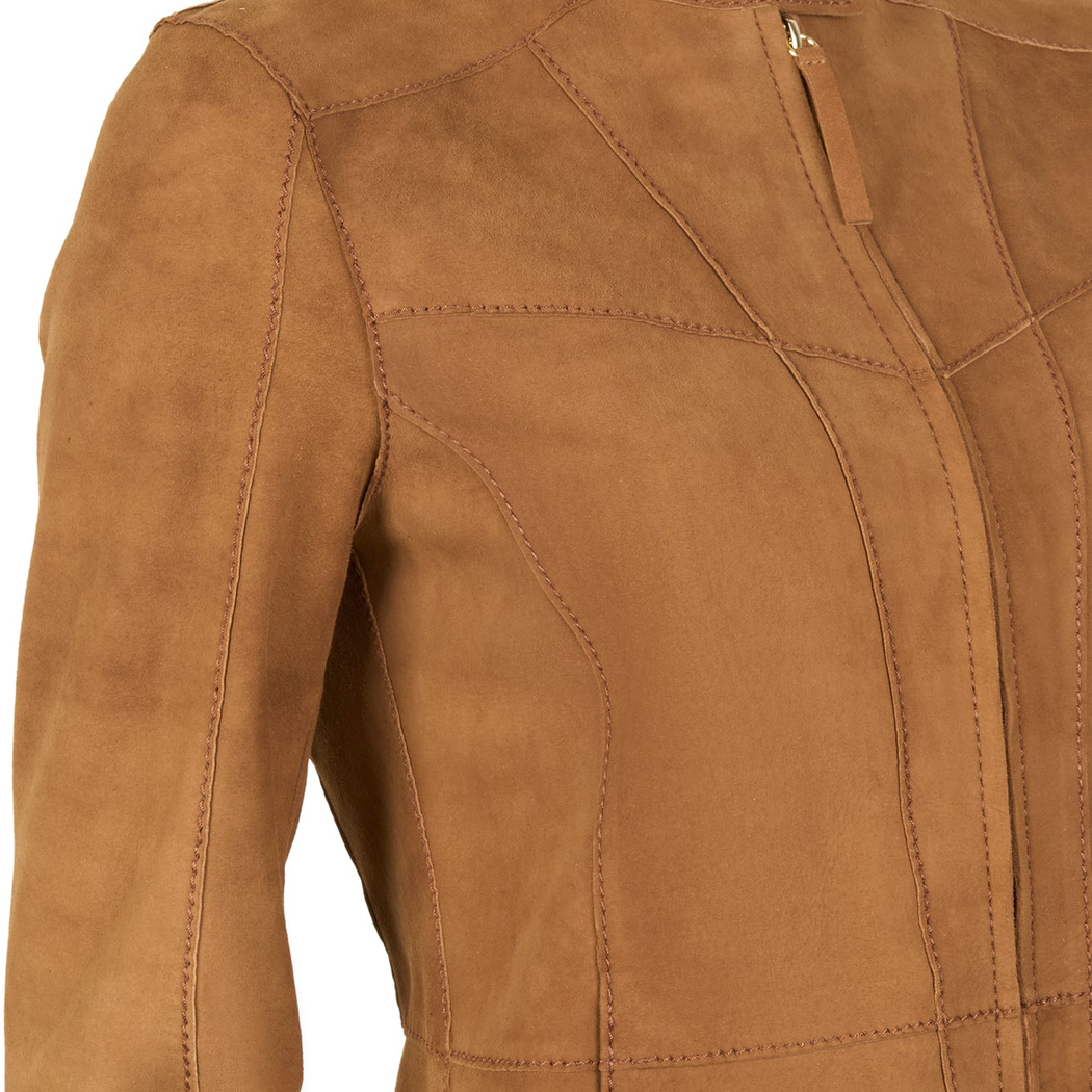 Kadın Taba Süet Ceket