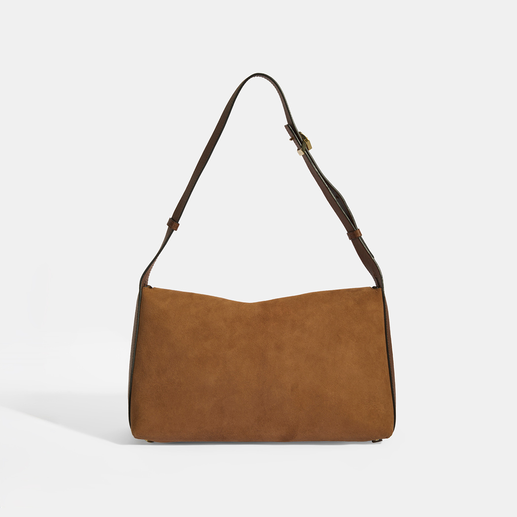 Kadın Taba Süet Omuz Çantası